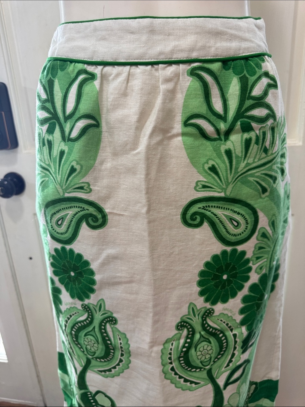 Farm Rio Color  Festival Linen Midi Skirt Size XSMALL - Picture 4 of 14
